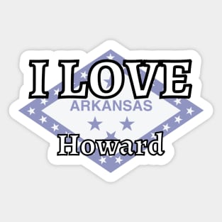 I LOVE Howard | Arkensas County Sticker
